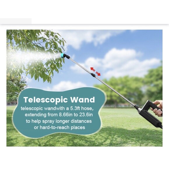 VAXMAY 2 Gallon Battery Powered Electric Sprayer with Adjustable Speed & Nozzles - Picture 8 of 16